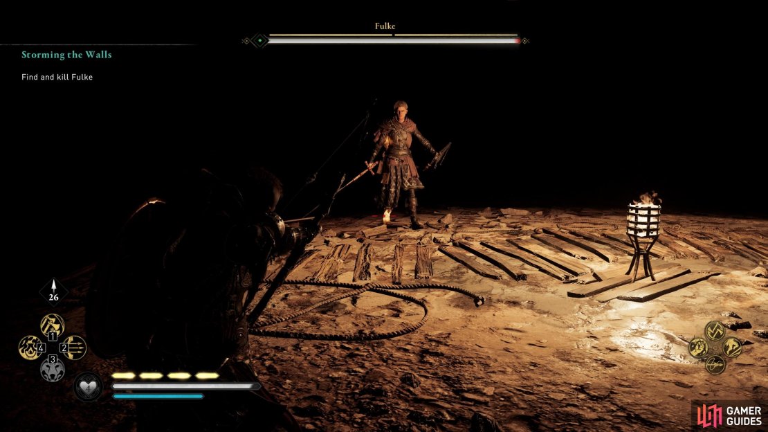 You&rsquo;ll find weak points on Fulke&rsquo;s right foot and on her back.
