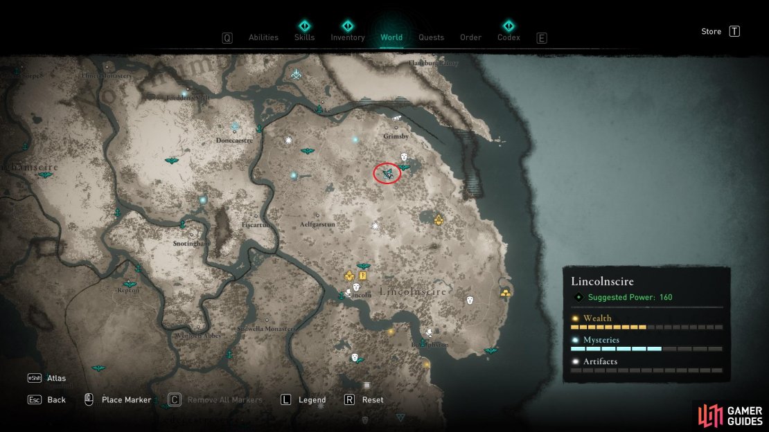 The location of the mystery in northern Lincolnscire.