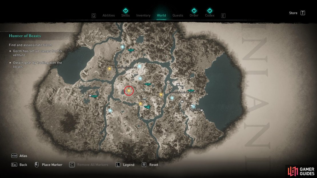 The location of Hvallgrof Outpost.