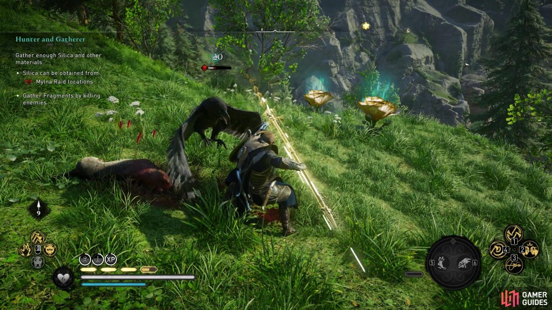 You&rsquo;ll often find Giant Ravens feasting on dead animals in the landscape.