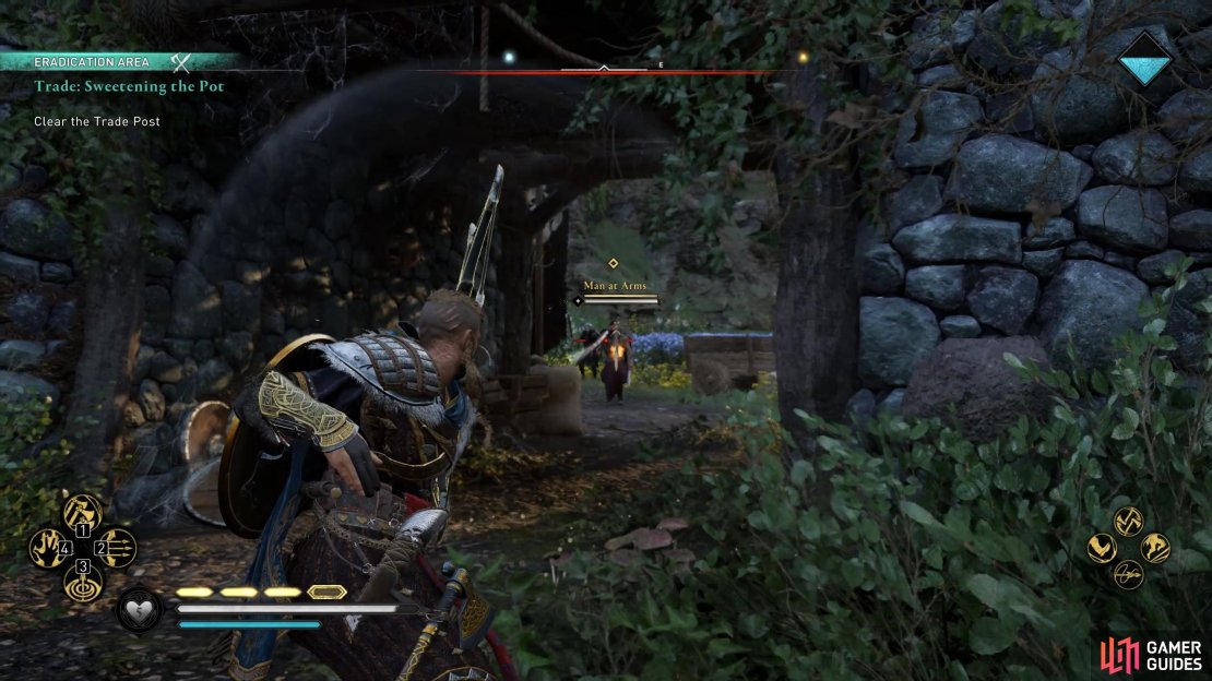 You&rsquo;ll need to kill 3 Man at Arms elite mobs in the trade post before you can investigate it.