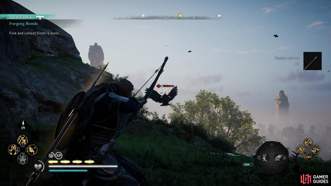 You&rsquo;ll find ravens nearby if you need to equip the Power of the Raven.