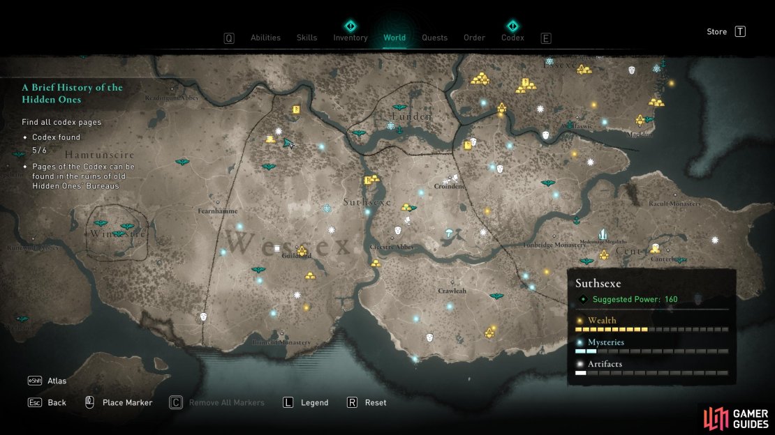 The location of the mystery in the northwest of Suthsexe.