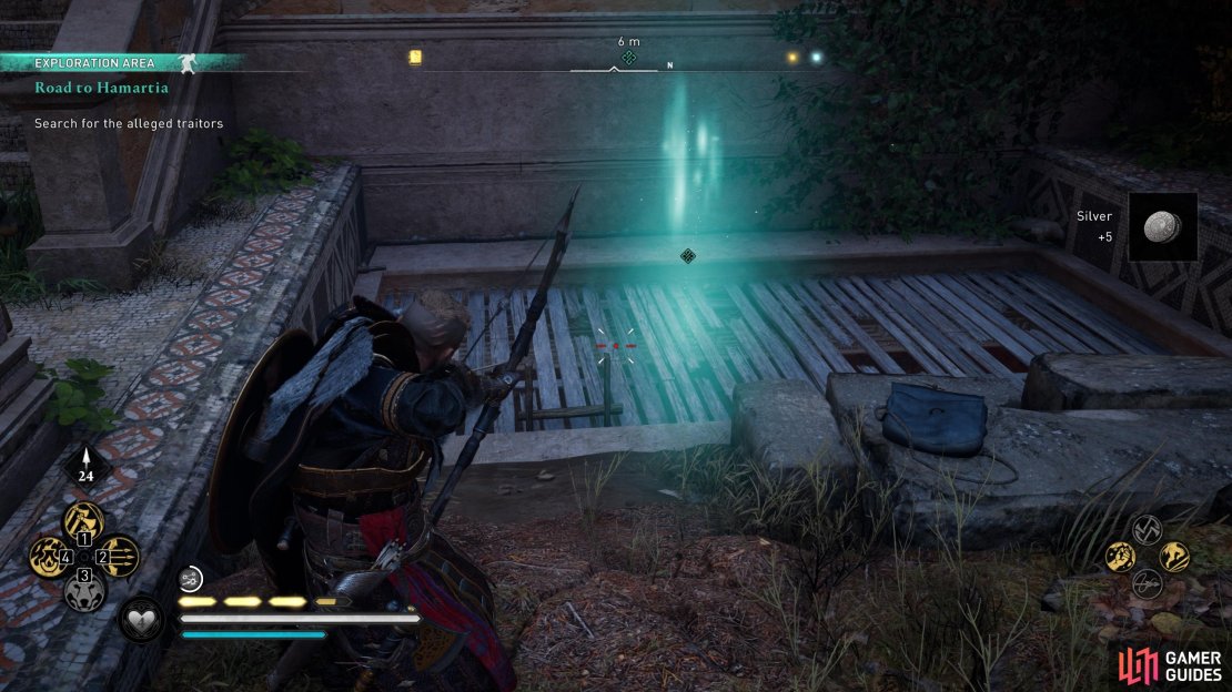 Break the barricade to enter the depths of the ruins.