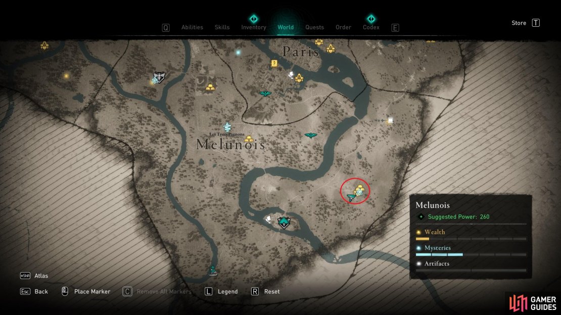 You&rsquo;ll find the note leading you tot he thief at the Pruvinis fort, northeast of Melun.