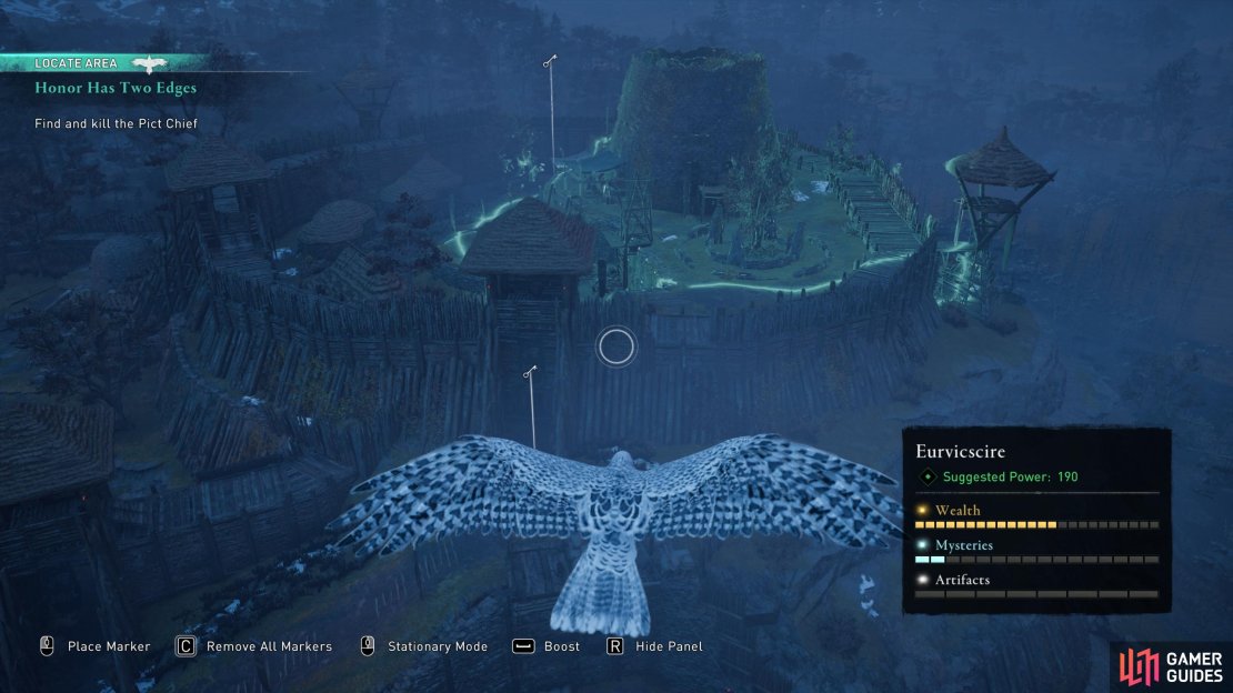 You&rsquo;ll find the Pict Chief in the fortification at the heart of the camp.