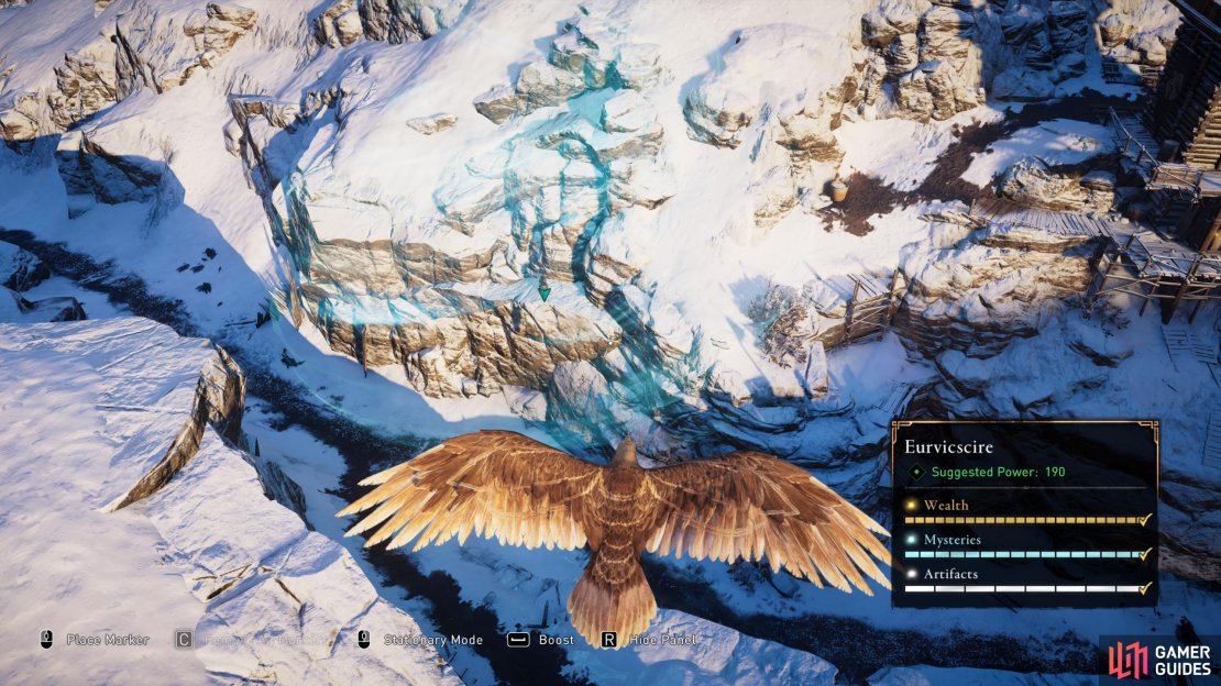 Use your raven to scout the entrance if you’re having trouble locating it.