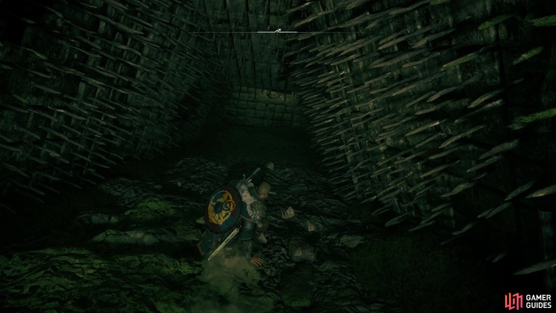 You&rsquo;ll need to slide down and avoid the spikes around you.