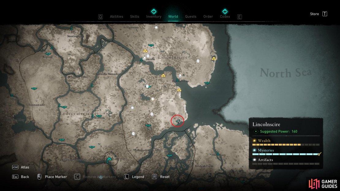 The location of the Spalding Bandit Lair, in southeast Lincolnscire.