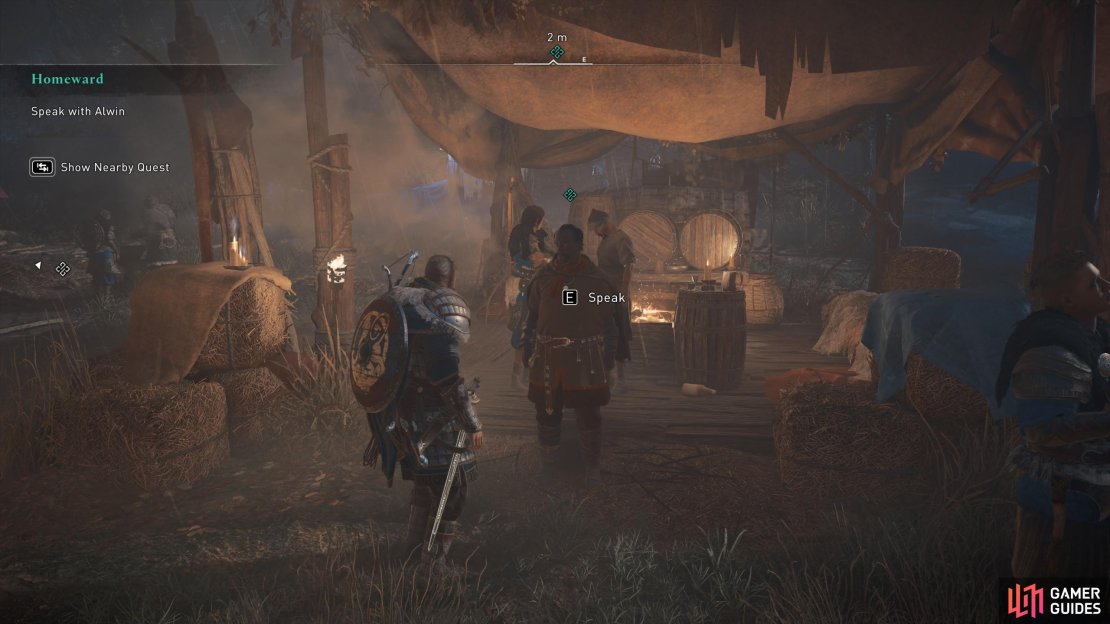 You&rsquo;ll need to speak with Alwin in the centre of the festival grounds to begin the quest.