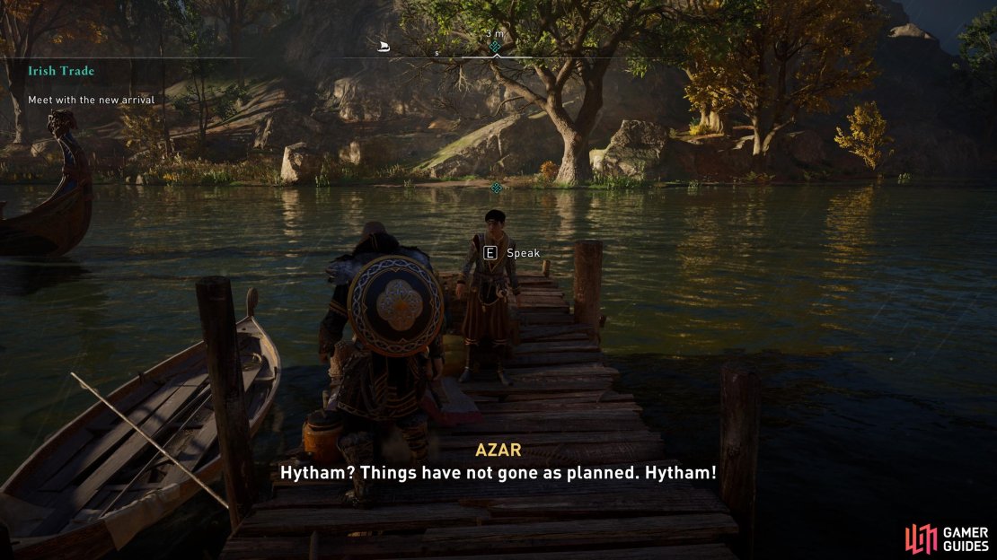 With speak Azar at the docks in Ravensthorpe to begin the quest.