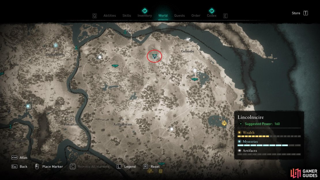 The location of the mystery in northern Lincolnscire.