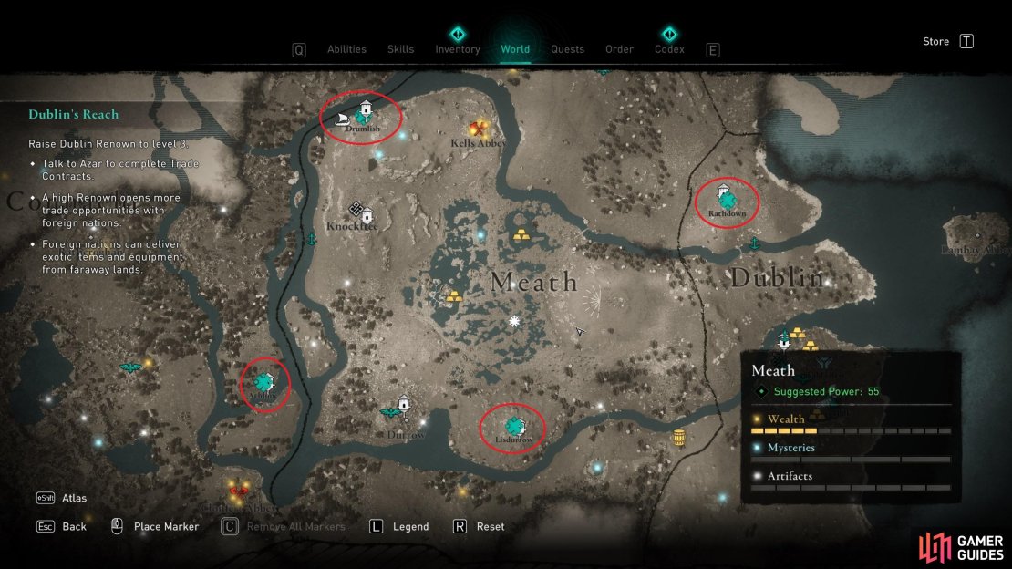 When you build Trade Posts throughout Ireland, you&rsquo;ll be able to fast travel to them and upgrade them at any time, while they also accumulate trade items.