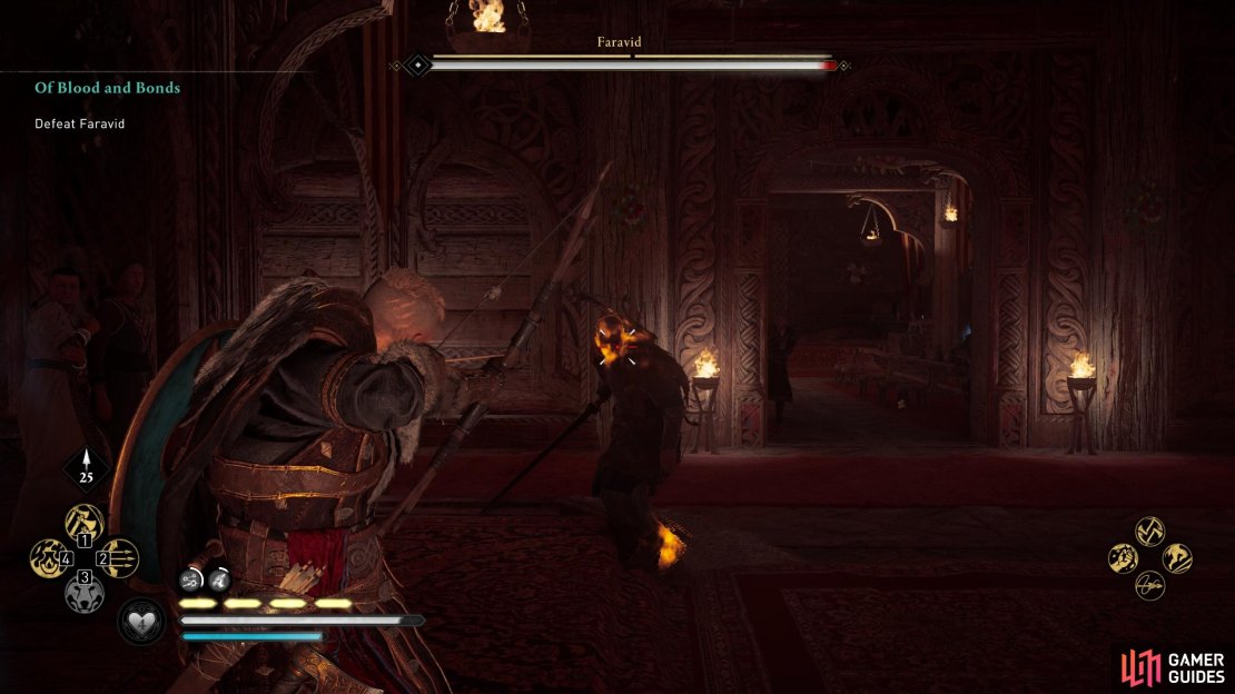 You&rsquo;ll find weak points on Faravid&rsquo;s head and right foot.