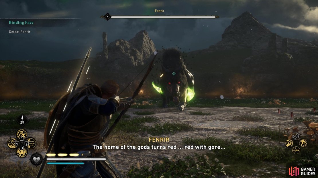 You&rsquo;ll be spending most of your time during this fight shooting at Fenrir&rsquo;s legs, where his weak points can be found.