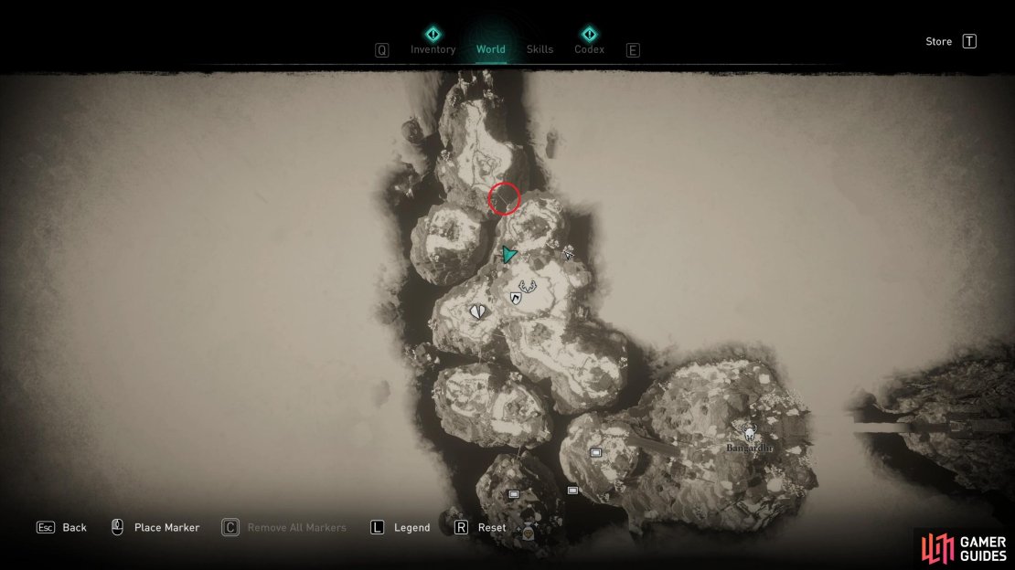 The bridge you must take to reach the cave where the Wholesome Warrior quest can be found.