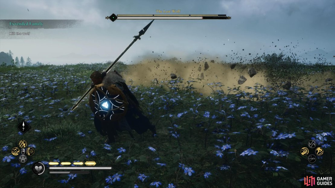 You&rsquo;ll need to be ready to avoid a surprise attack when the wolf burrows in the ground.