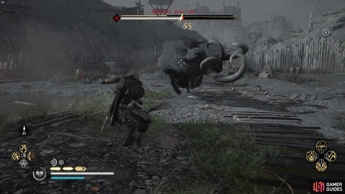 The Black Stout will frequently charge attack to throw you off your feet.