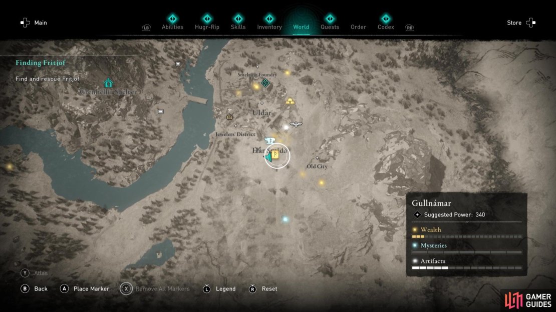 The Rage Axe book of knowledge is found in the southern region of Uldar