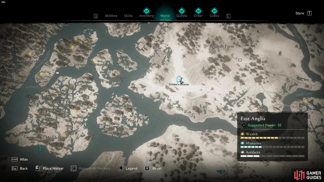 Location: Grime&rsquo;s Graves Mystery. 