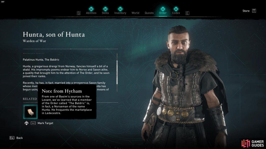 When you build the Hidden Ones Bureau in Ravensthorpe you&rsquo;ll get the location of Hunta, Son of Hunta.