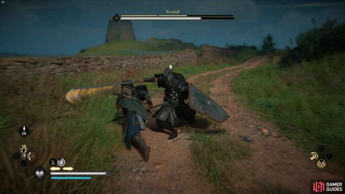Watch out for Kendall&rsquo;s power attacks as you can&rsquo;t parry them!