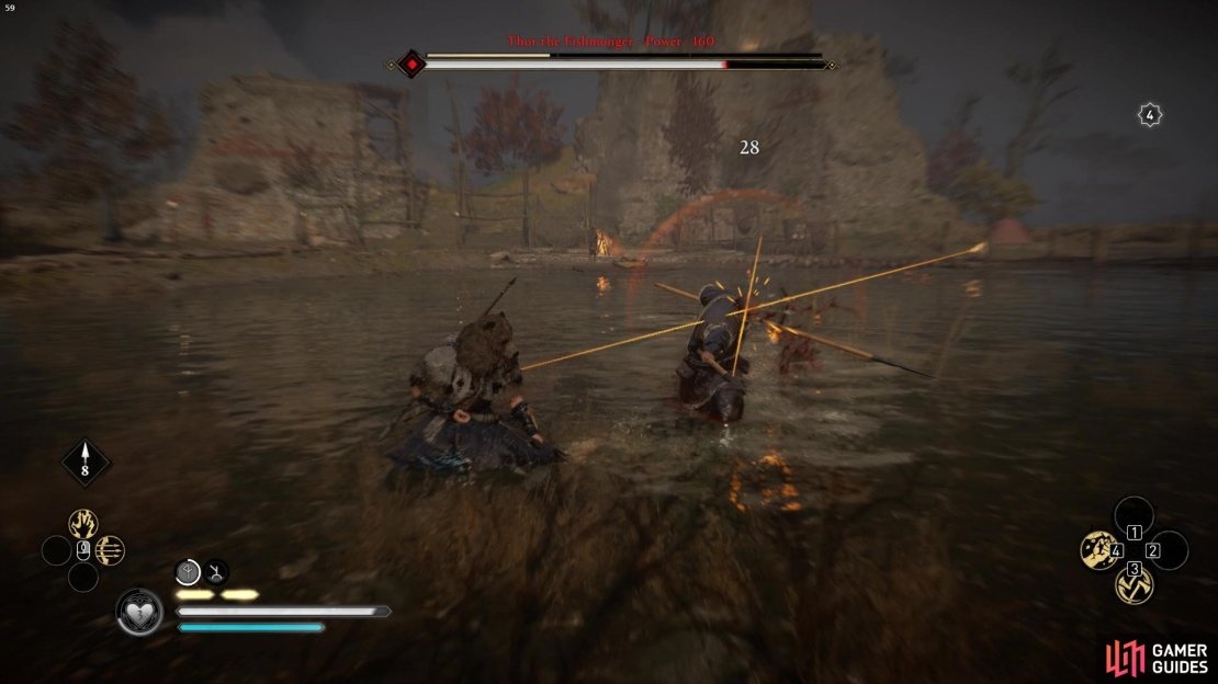 You can parry or dodge Thor&rsquo;s orange attacks.