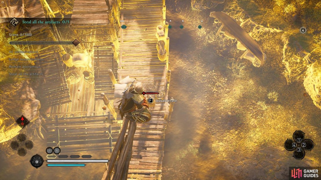At the beginning of the trial you&rsquo;ll be able to air assassinate an enemy right from the starting point.