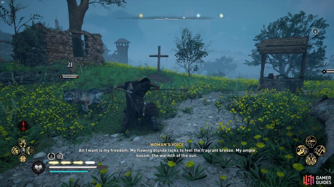 First you&rsquo;ll want to take out the wolves surrounding the area.