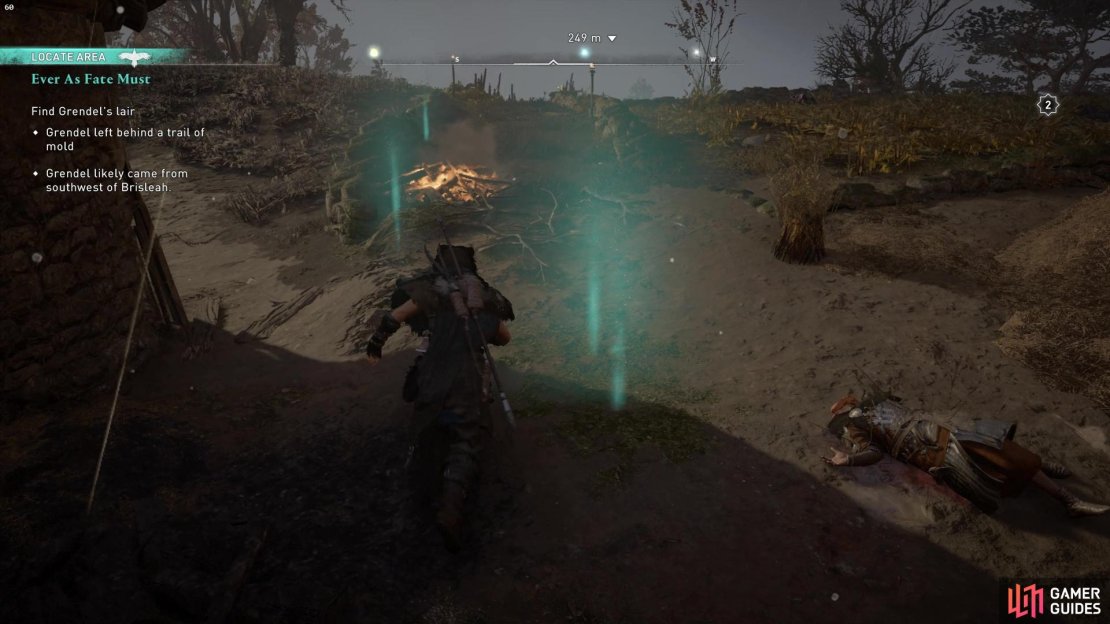Use Odin&rsquo;s Sight to track the mould towards Grendel&rsquo;s Lair.