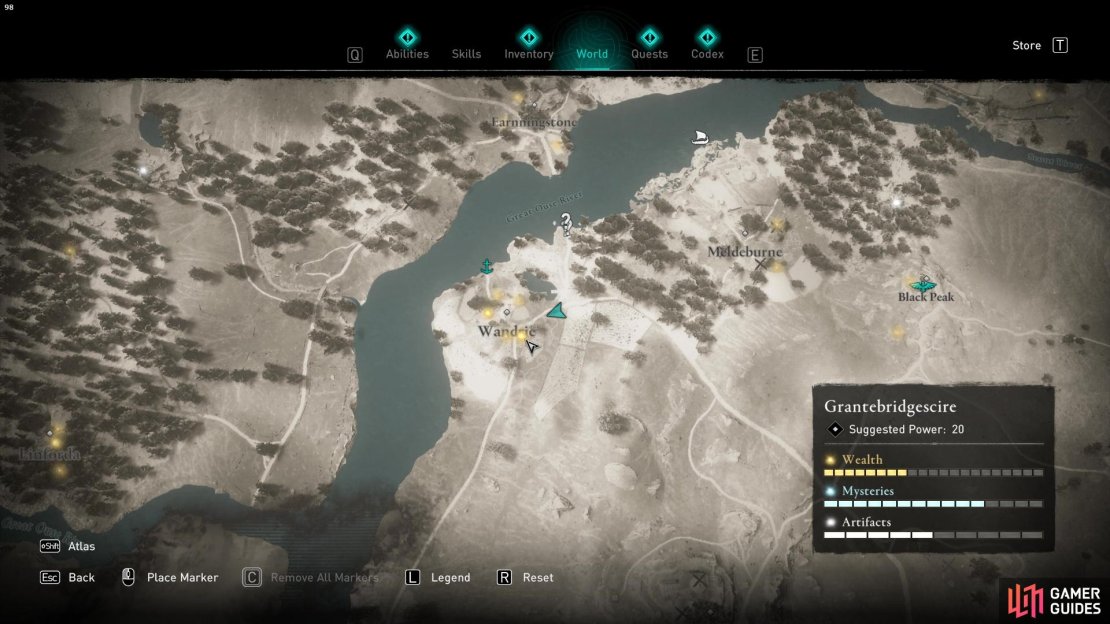 The Kite Shield is found within a hut in Wandrie.