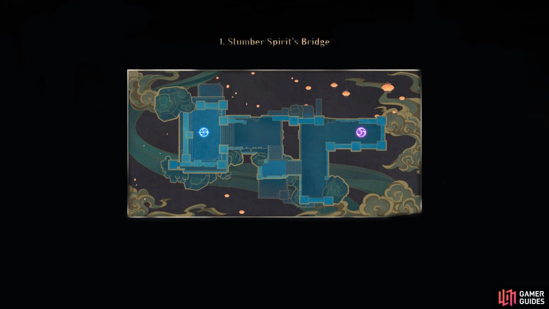 An image of the Slumber Spirit&rsquo;s Bridge map.
