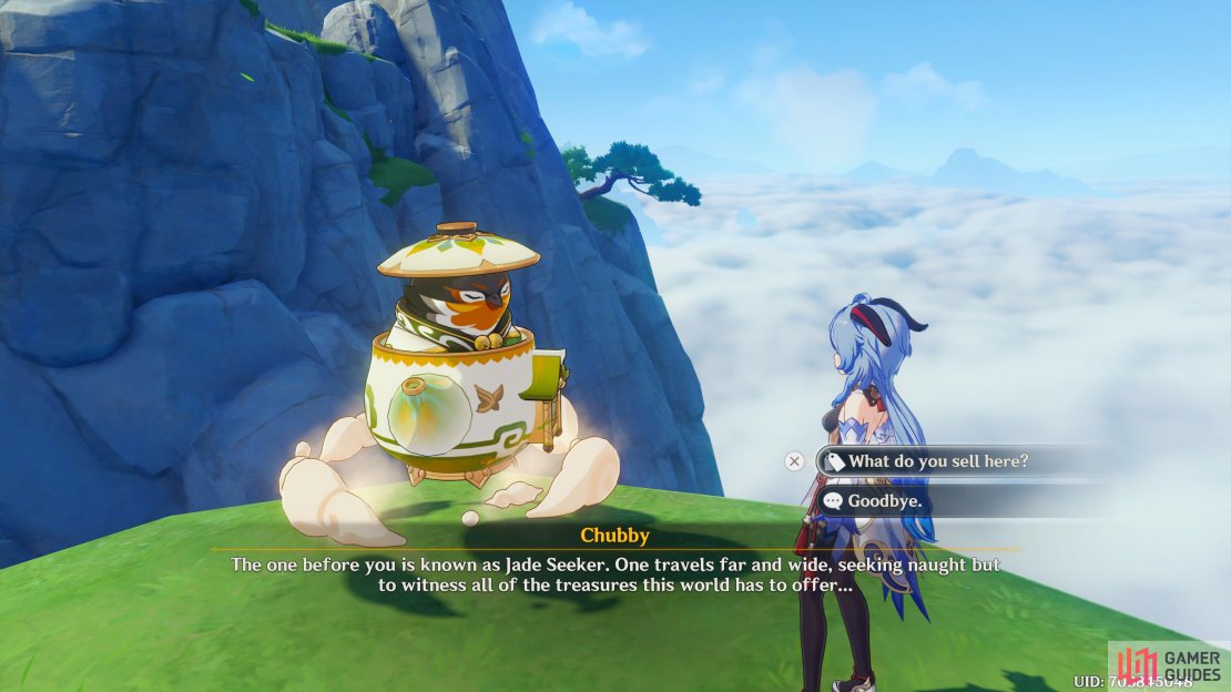 Chubby is the Teapot Traveling Salesman, it can appear every Friday to Monday.