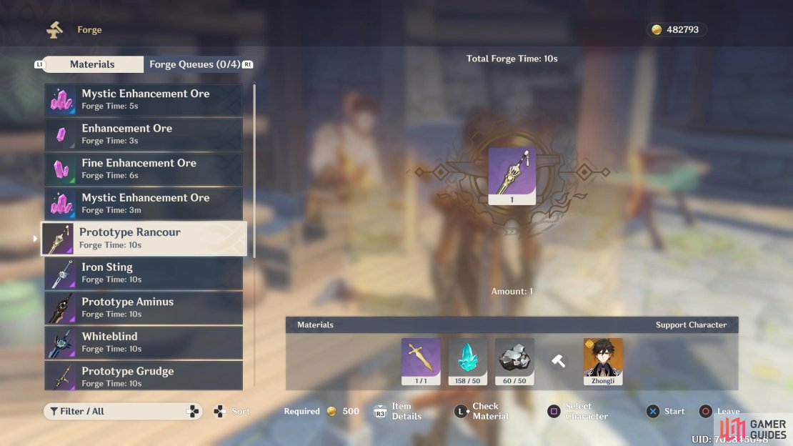 To Forge a four star weapon, you&rsquo;ll need the prototype which will drop from the Weekly Bosses