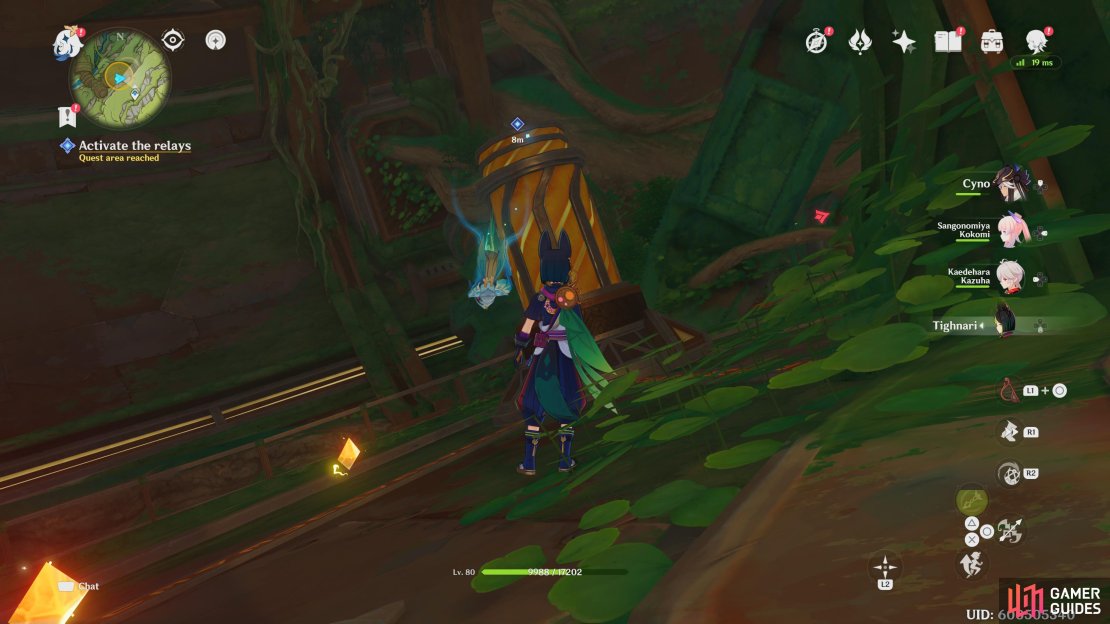 Inactive power relay on the Ruin Guard&rsquo;s lower level.