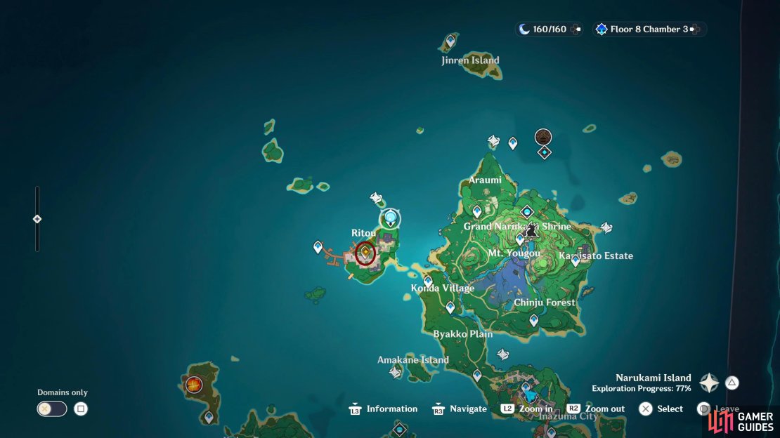 Head to Ritou in the center of the small island after you&rsquo;ve waited for two days.