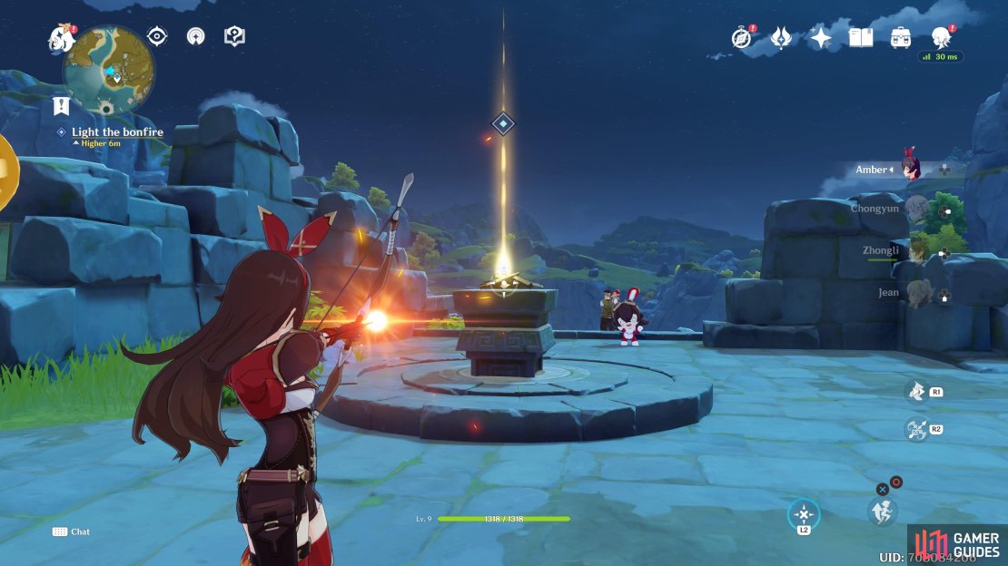 Light the Bonfire with a Pyro Character 