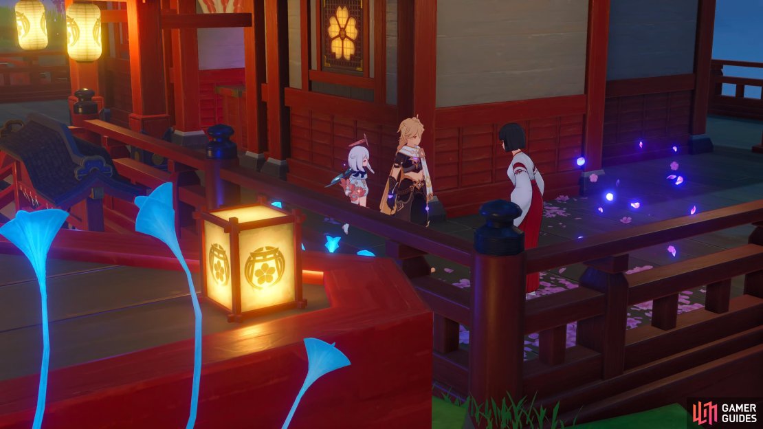 Ask the Shrine Maidens to leave the Grand Narukami Shrine on Lady Guuji&rsquo;s orders.