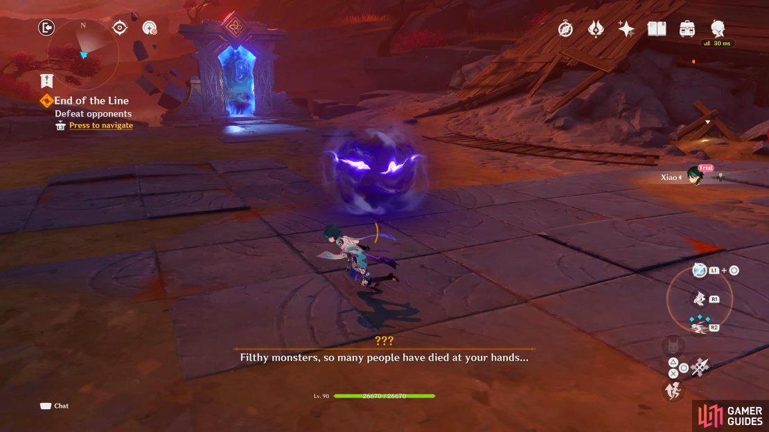 Xiao has a one on one fight with Bosacius&rsquo; illusion.