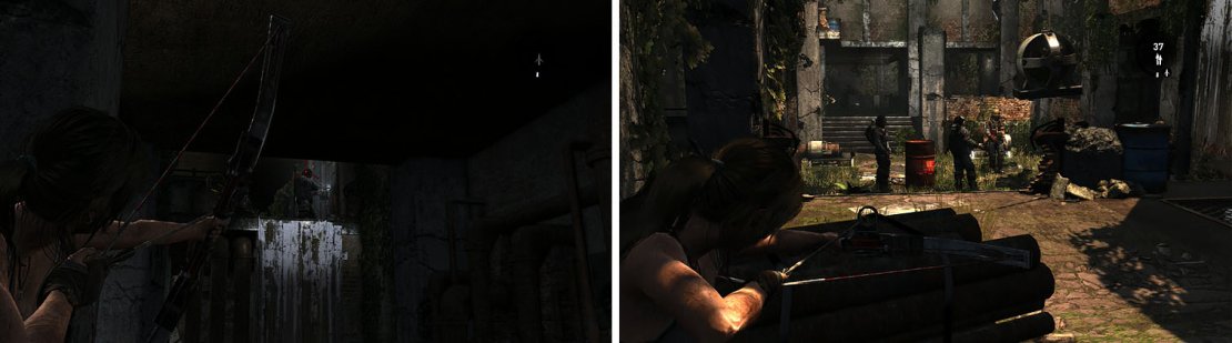 Silently kill the welders to dwindle the number of enemies you&rsquo;ll have to deal with after blowing up the explosive barrels.