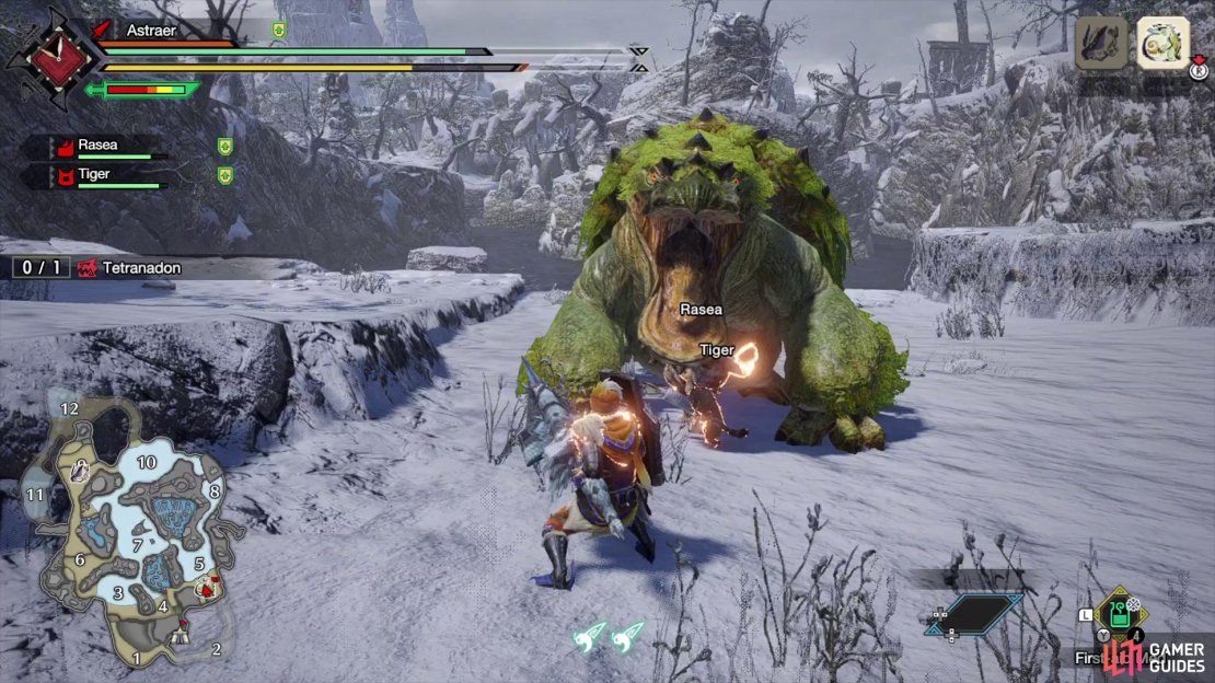 When Tetranadon approaches you with its mouth open