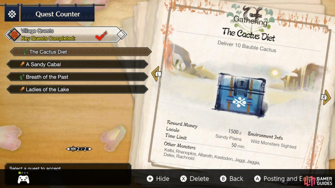 Accept the quest from Hinoa.