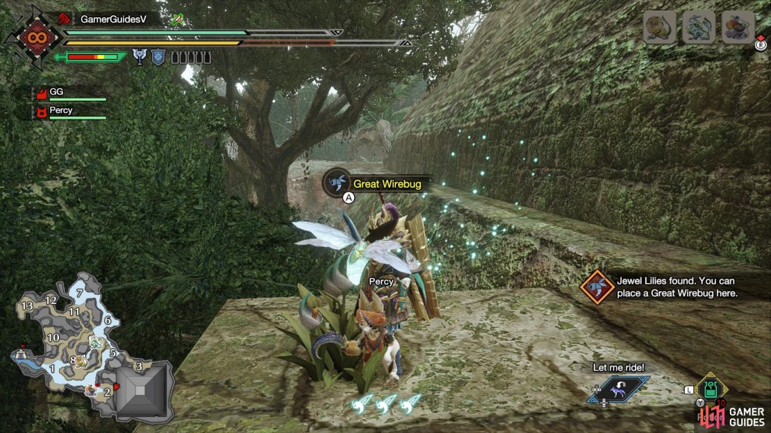 4a. Head towards Area 2 and use the great wirebug here to skip to the halfway point of the pyramid.