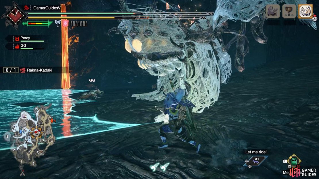 Rakna-Kadaki raises one of its foreclaws high up.