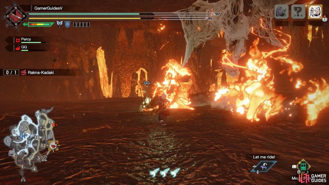 Rakna-Kadaki shoots up during the Proximity Flames attack.