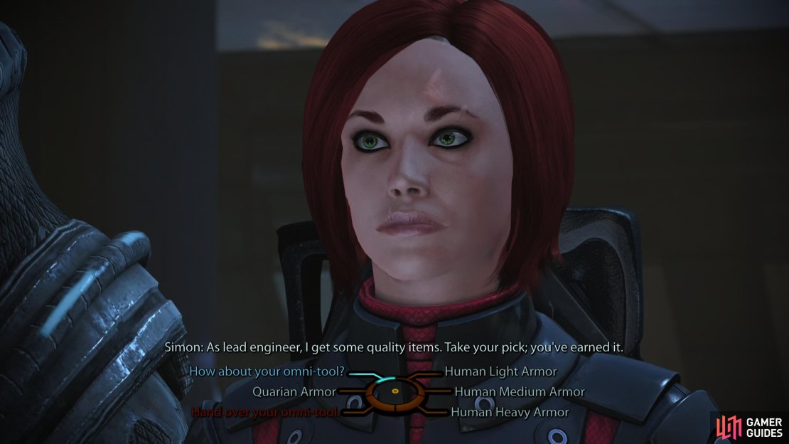 After dealing with Balak - one  way or another - you&rsquo;ll get a choice of rewards from Simon.