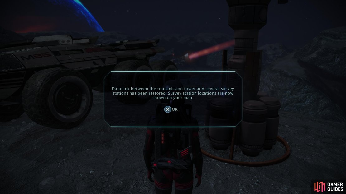 Activating a transmission tower will reveal the locations of the Survey Stations, where you&rsquo;ll find the missing engineers.