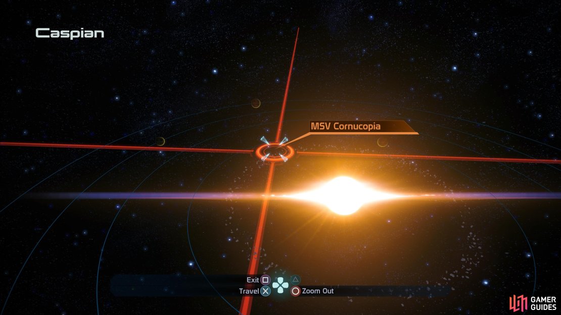 You&rsquo;ll find the MSV Cornucopia in the Caspian system.