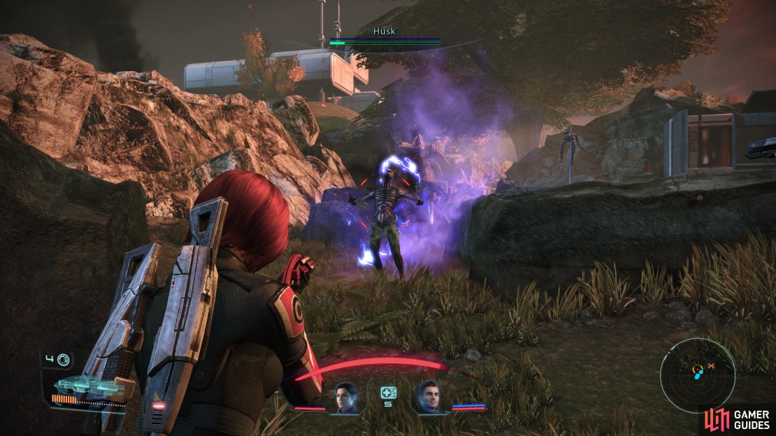 Be wary of Geth Husks - their lack of a ranged attack is more than made up for by the potency of their pulse attack.