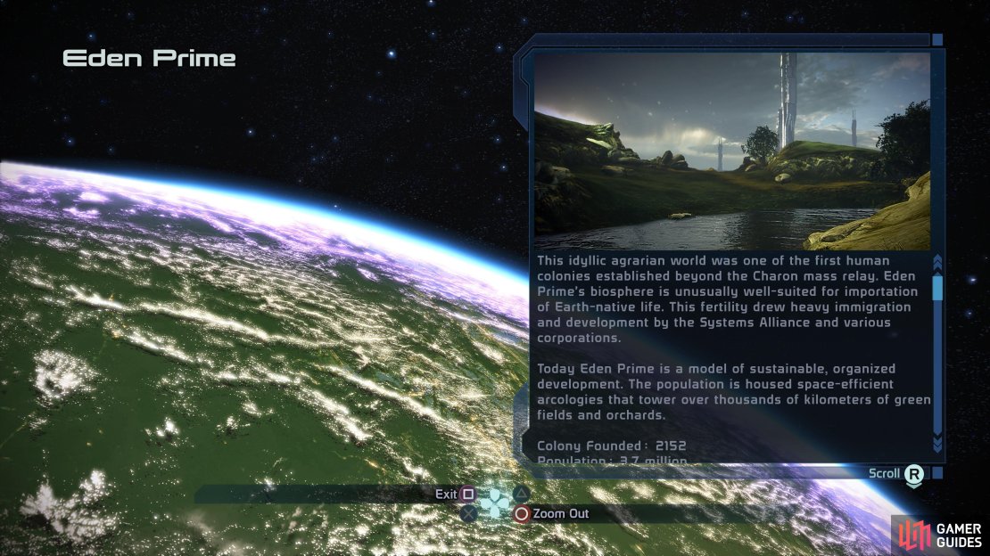 While it has an overview, you can&rsquo;t revisit Eden Prime.